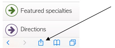 screenshot of IOS phone