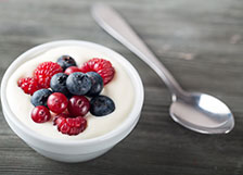 Healthy breakfast yogurt bowl