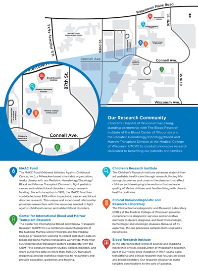 Children's Wisconsin Campus Map