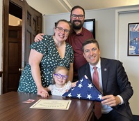 Caroline with Rep. Bryan Steil