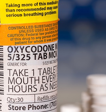 Bottle of oxycodone 