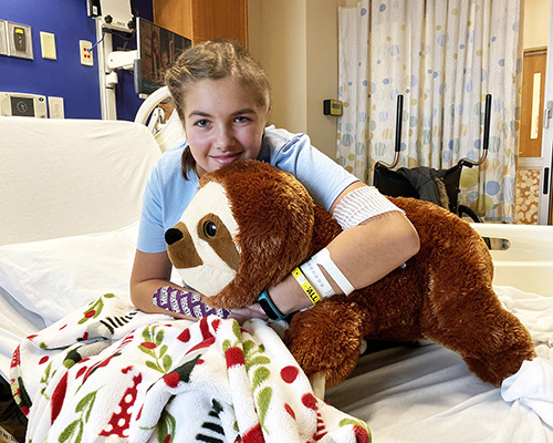 Raynah at the Neurosciences Center at Children's Wisconsin