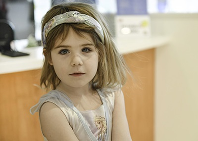 Ava and Nova bonded over retinoblastoma MACC Fund Center for Cancer and Blood Disorders at Children's Wisconsin