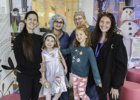 Ava and Nova bonded over retinoblastoma MACC Fund Center for Cancer and Blood Disorders at Children's Wisconsin