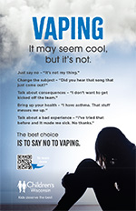 Image of Vaping: It may seem cool, but it's not poster in English